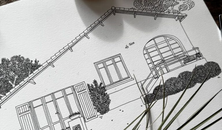 Le portrait de maison : bien plus qu’un dessin, un souvenir de famille