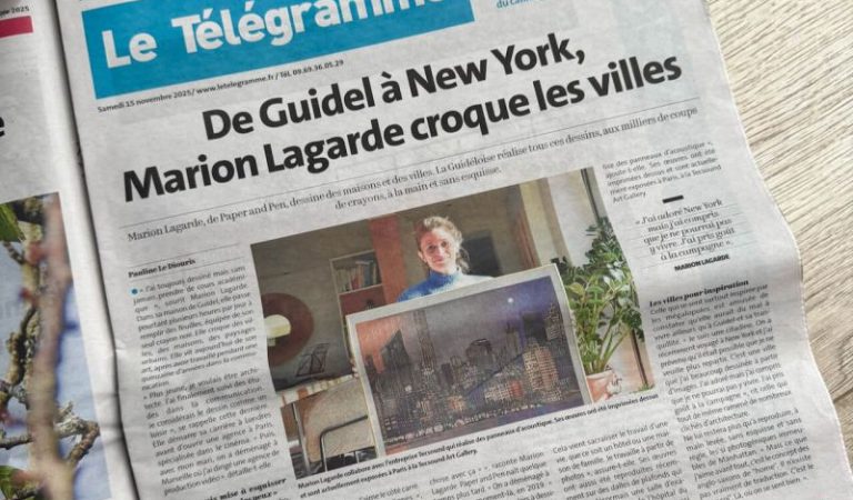 De Guidel à New York : Paper & Pen mise à l’honneur dans Le Télégramme