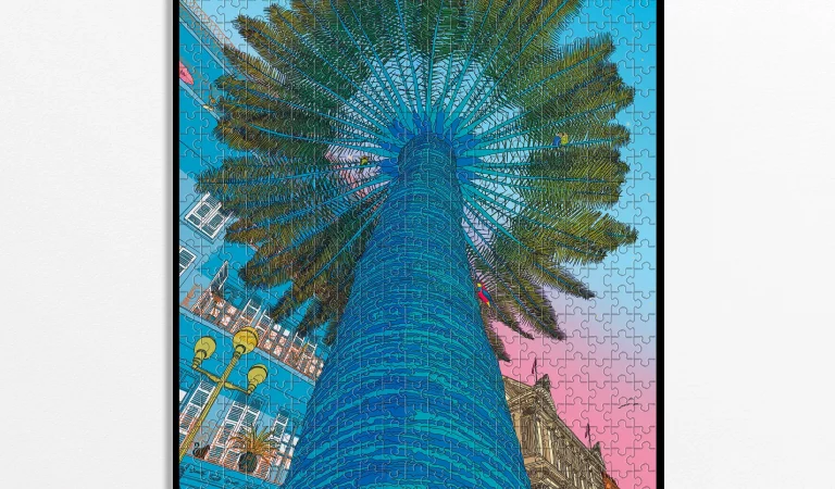 Illustration de Nice : mon dessin « Nice is nice » devient un puzzle de 1000 pièces